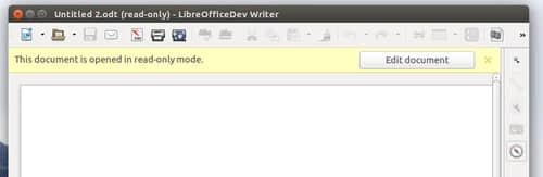 Info bar coming in LibreOffice 4.4