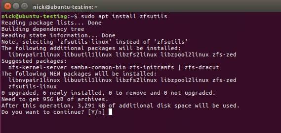 Install ZFS on Ubuntu Install ZFS on Ubuntu