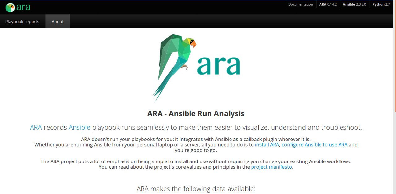 ara landing page ara landing page