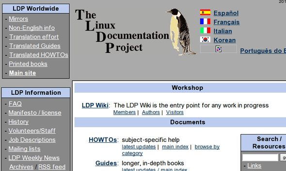 Linux Learning Site and Documentation Linux 学习网站和文档