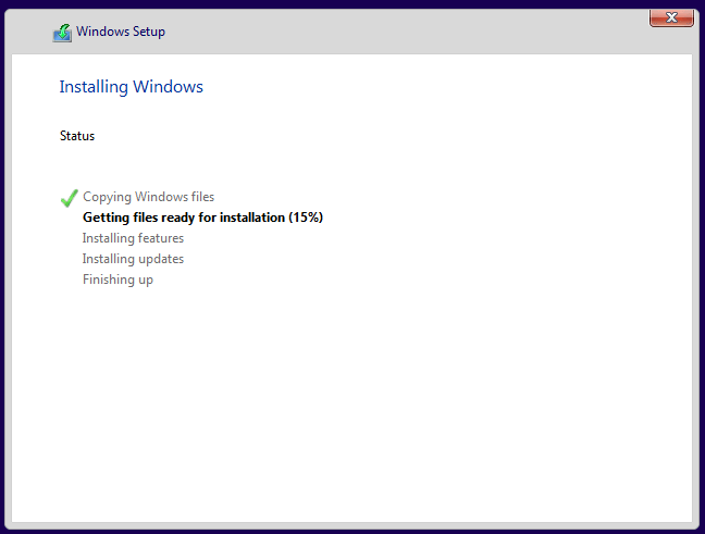 Installing Windows 安装 Windows
