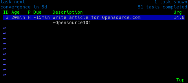 Taskwarrior in Vit Taskwarrior in Vit