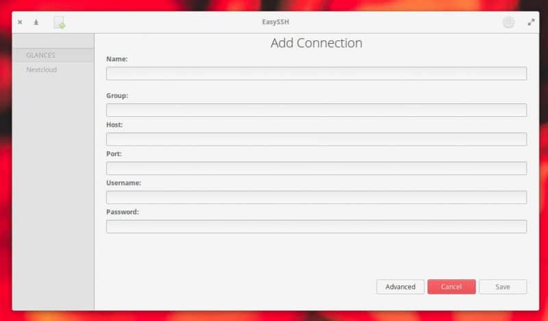 Adding a connection Adding a connection