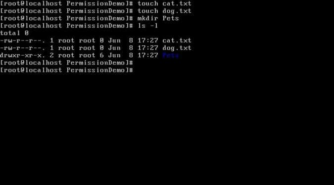 Creating new files and directory Creating new files and directory