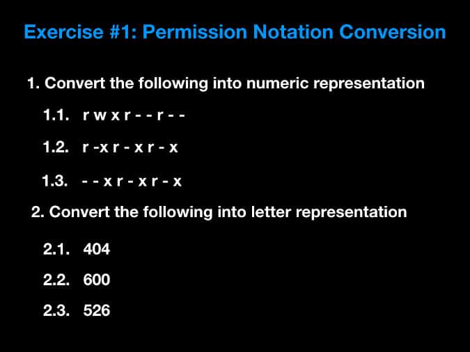 Permission type examples Permission type examples