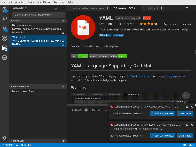 VS Code plugins UI VS Code plugins UI