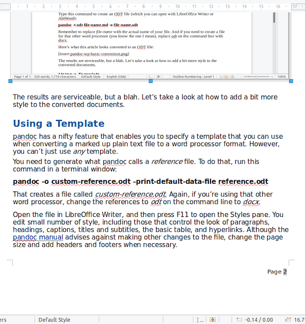 A document converted using a pandoc style template. A document converted using a pandoc style template.