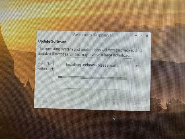 Running Raspbian updates at first boot Running Raspbian updates at first boot