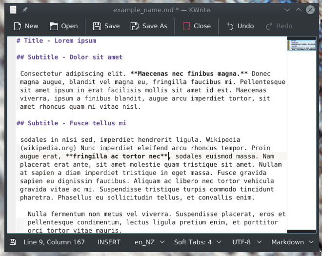 Bold text in Markdown Bold text in Markdown