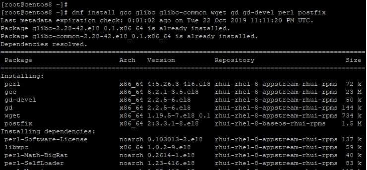 Install-requisite-packages-CentOS8