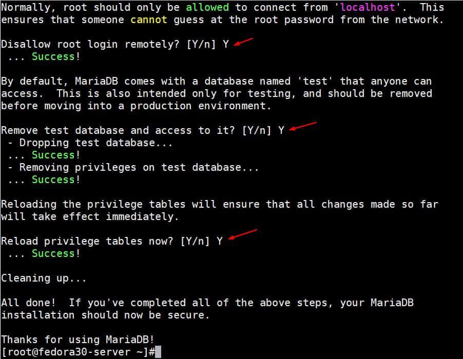 Secure-MariaDB-Installation-Part2