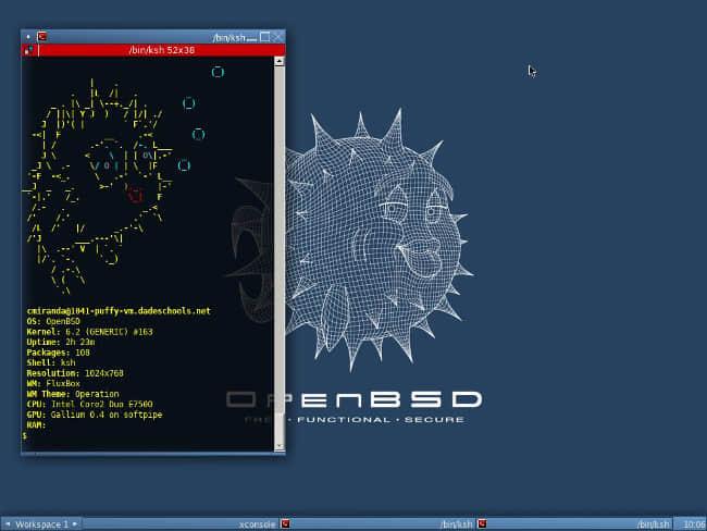 OpenBSD OpenBSD, image CC BY SA Claudio Miranda