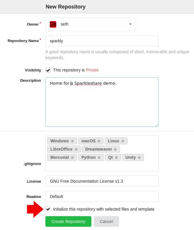 Creating a Git repository Creating a Git repository