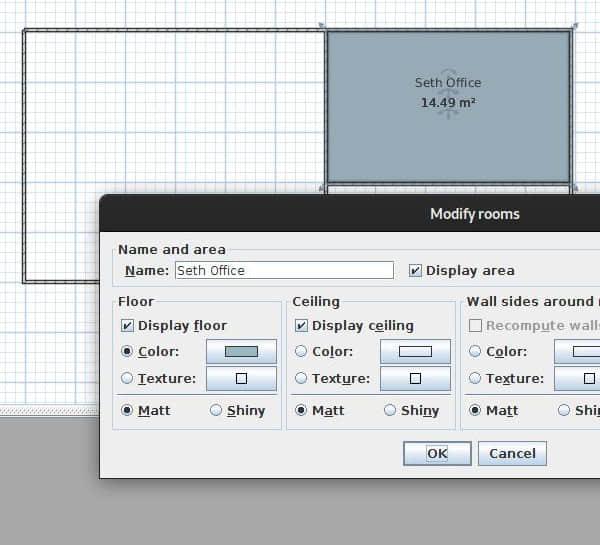 Modifying room floors, ceilings, etc. in Sweet Home 3D Modifying room floors, ceilings, etc. in Sweet Home 3D