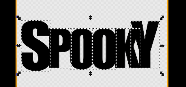 Overlapping the text 重叠文本