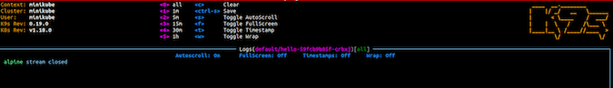 K9s screenshot K9s screenshot