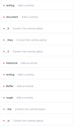 Errors identified by Grammarly Errors identified by Grammarly