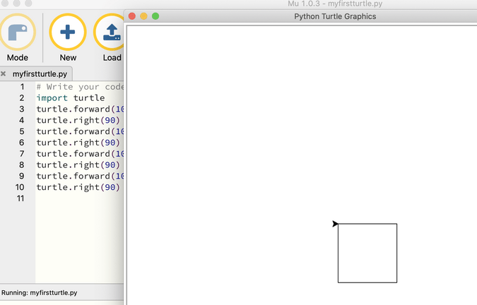 Running Python program in Mu Running Python program in Mu