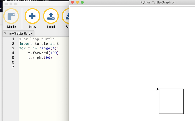 for loops in Python with Mu for loops in Python with Mu