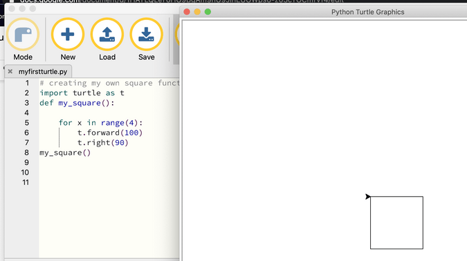 my_square function my_square function