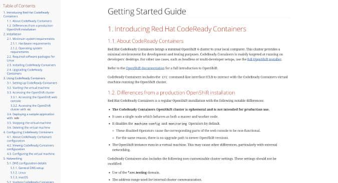 CodeReady Container CodeReady Container
