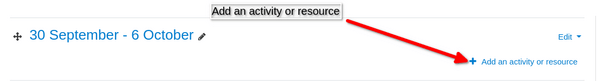 Add activity in Moodle 在 Moodle 中添加活动