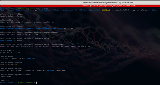 recurse in exa recurse in exa