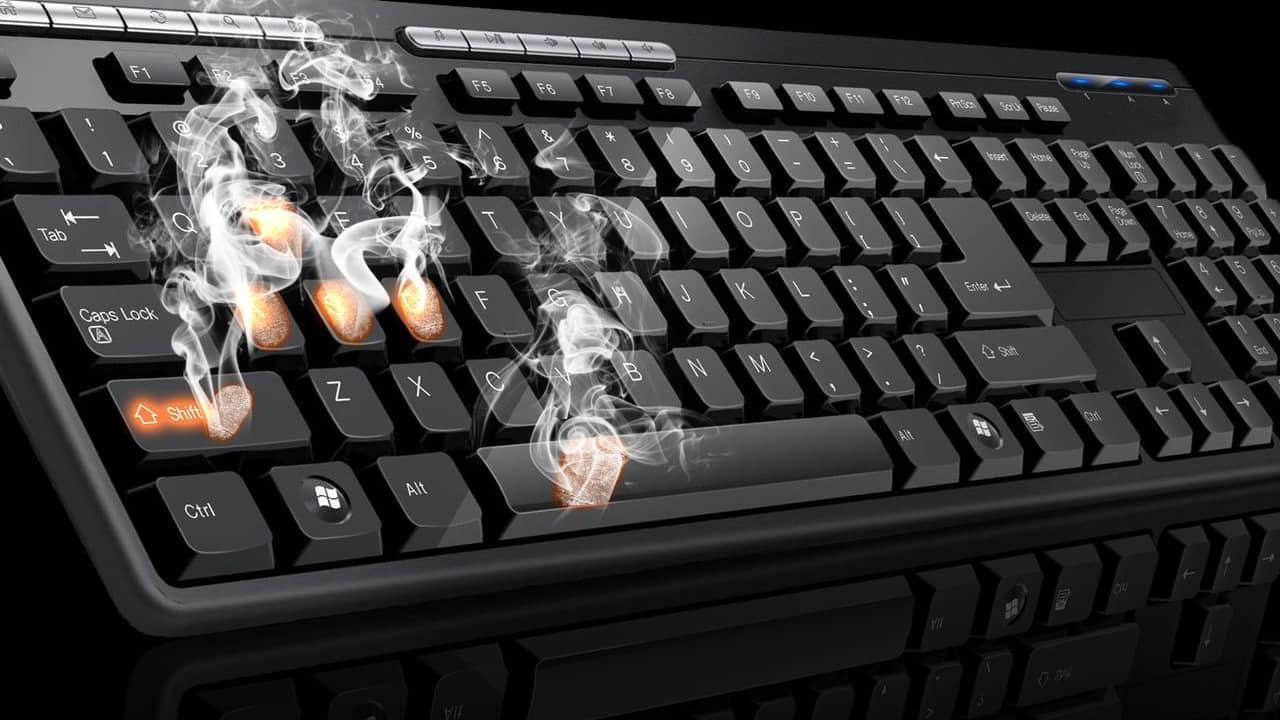 Computer screen with files or windows open