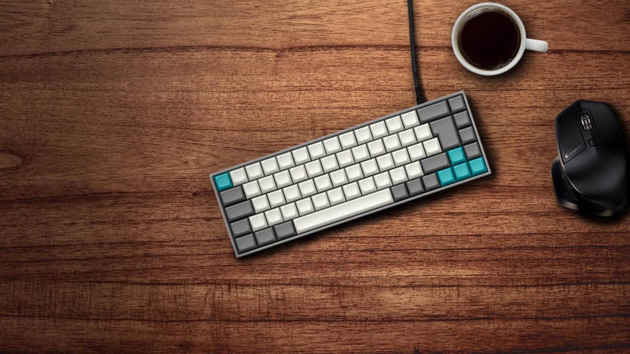 Linux keys on the keyboard for a desktop computer