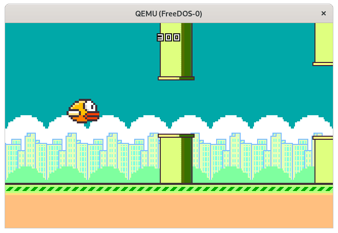 Playing the Floppy Bird game Playing the Floppy Bird game