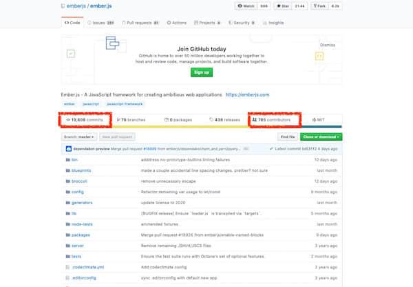 EmberJS GitHub page EmberJS GitHub page