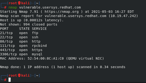 Nmap scan Nmap scan