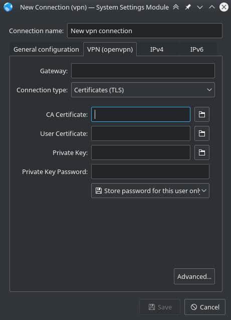 VPN displayed in Network Manager VPN displayed in Network Manager