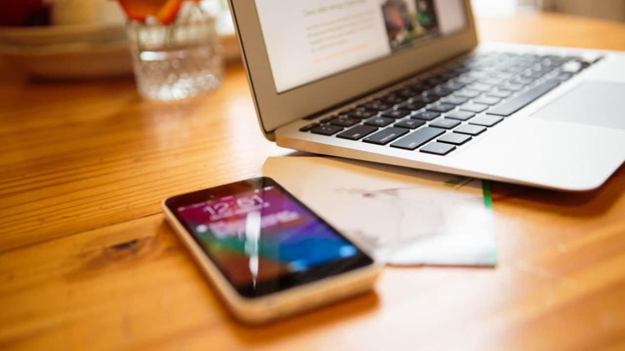 A person looking at a phone