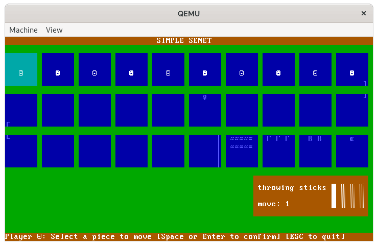 Running Simple Senet as an embedded system embedded setup