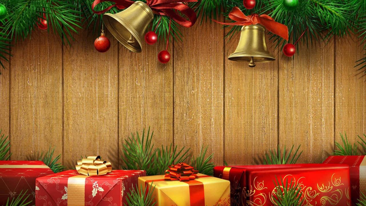 Gift box opens with colors coming out