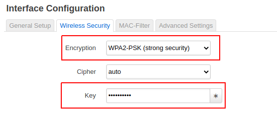 Setting a password Setting a password
