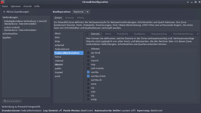 firewall-config tool firewall-config