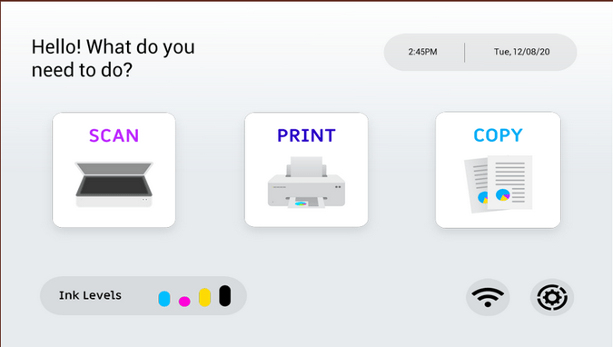 printer init screen 打印机初始化画面