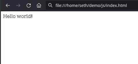 在浏览器中显示带有 JavaScript 的 HTML