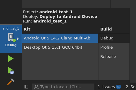 Switching between Kits in Qt Creator 在 Qt Creator 中切换配套