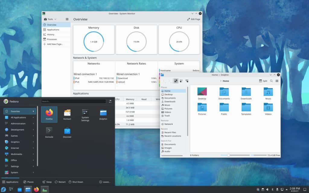 Introduce the different Fedora Linux editions: Fedora Plasma