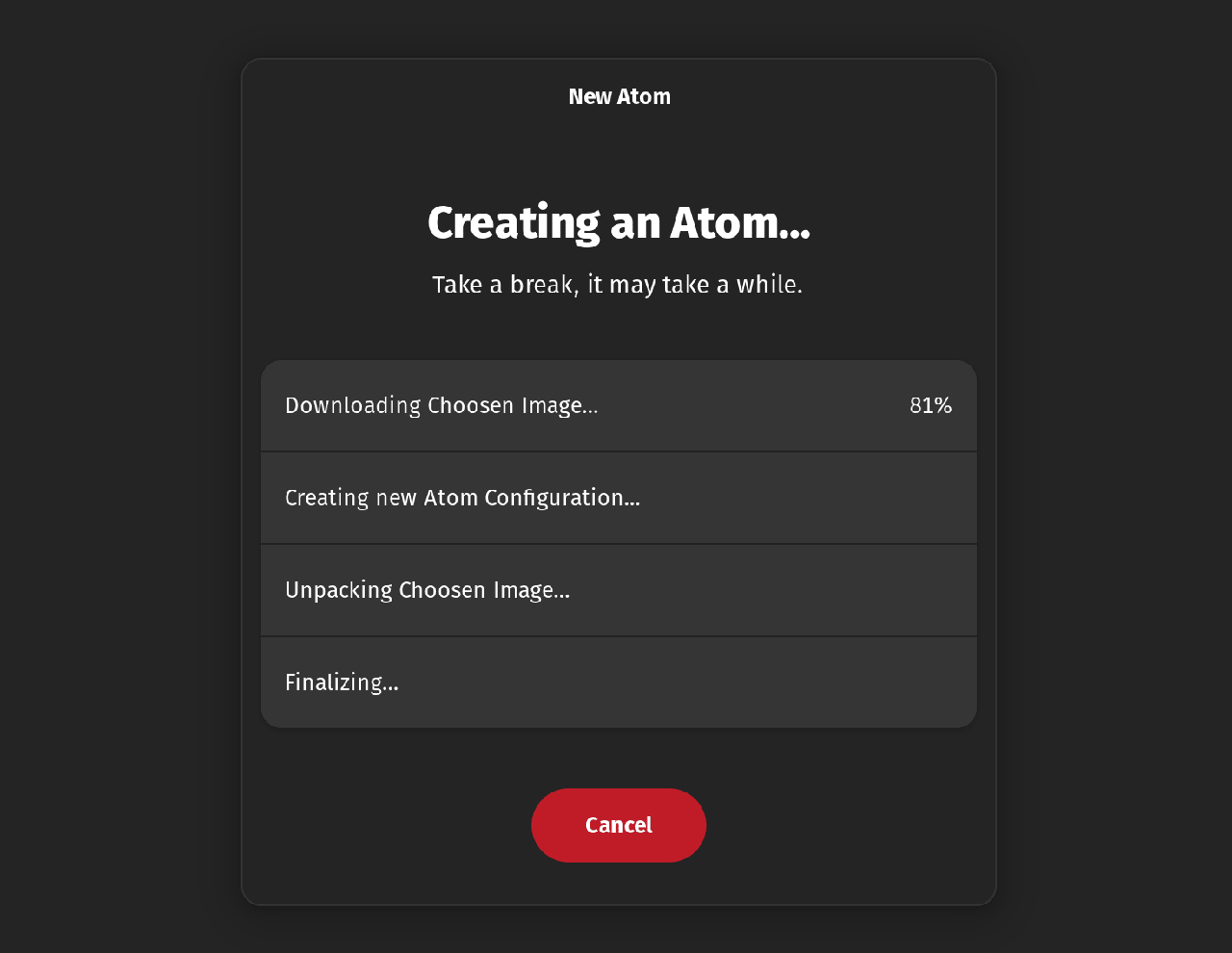 atom config