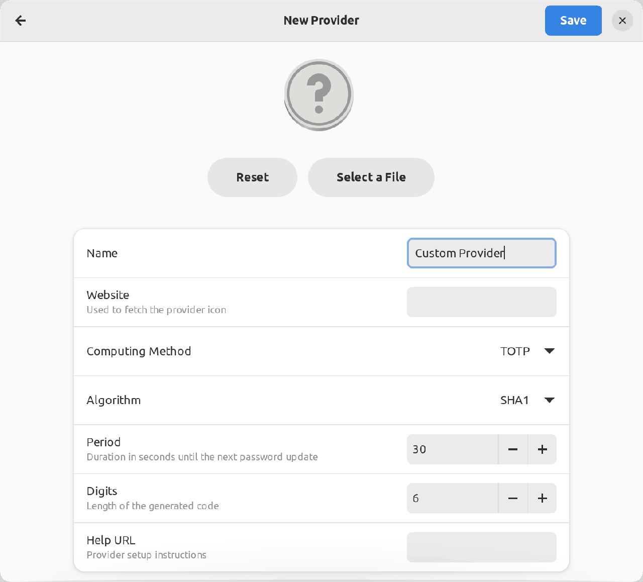 authenticator 自定义提供程序