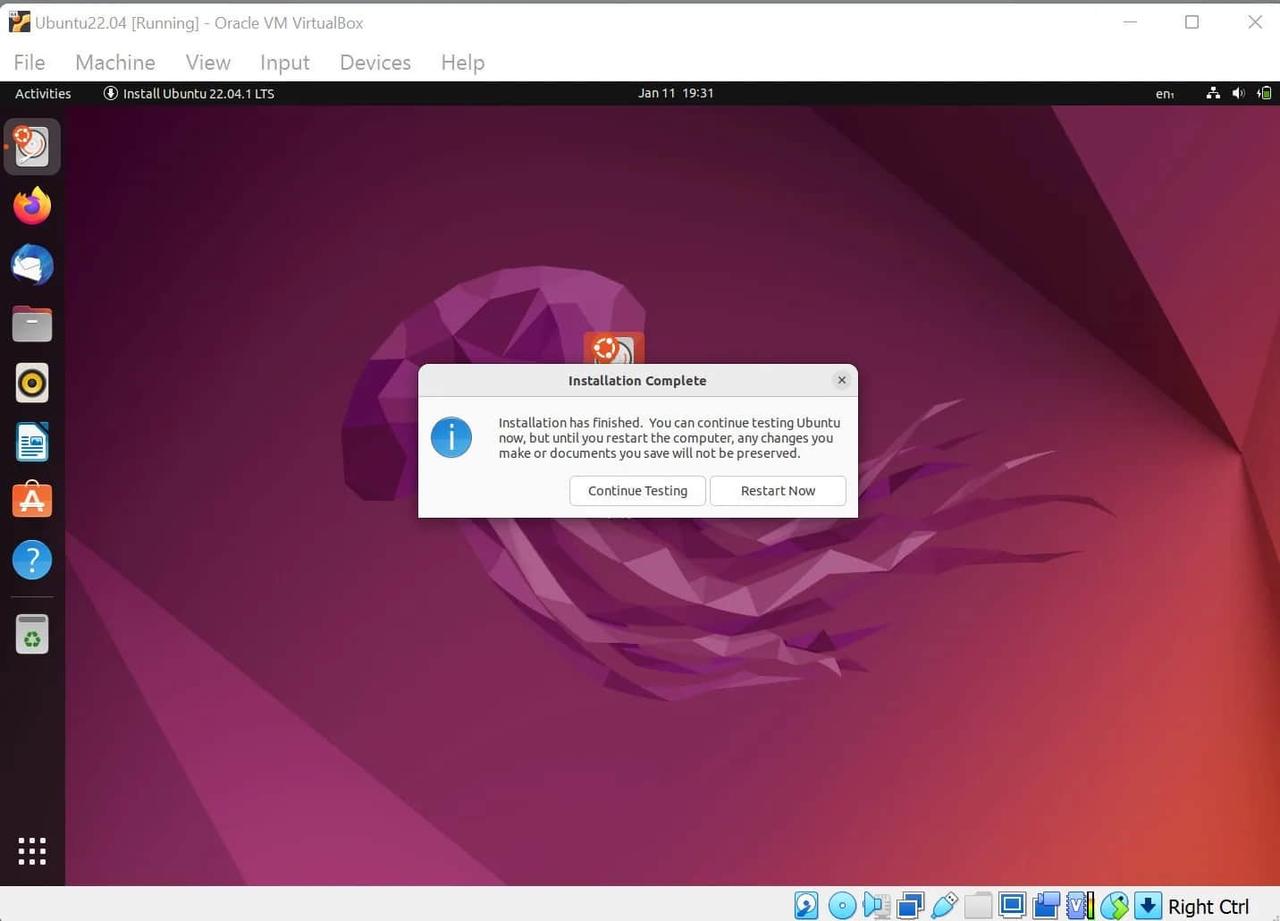 Ubuntu 安装完成