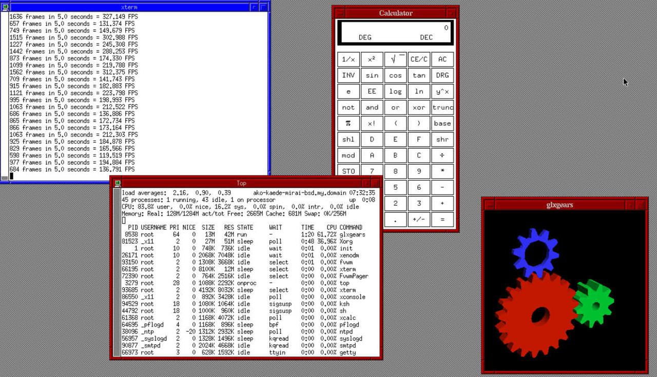 OpenBSD desktop (7+) fvwm