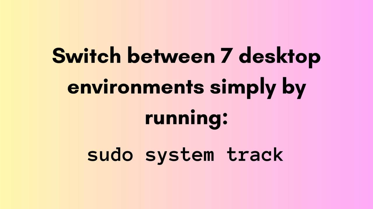a banner showing the new desktop environment support on blendOS v3
