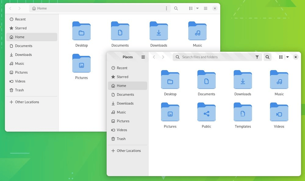 左侧(GNOME 44),右侧(GNOME 45)